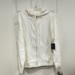 Beyond Yoga Men's Large Every Body Zip Front Hoodie Sweatshirt Fresh Snow NWT